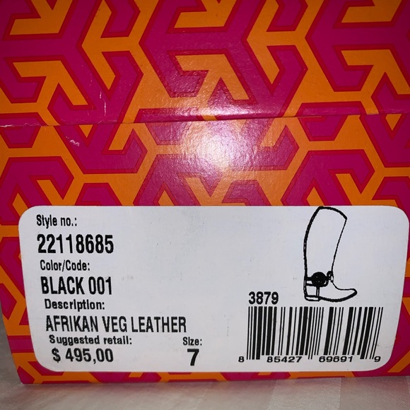 Tory Burch black leather high boot - Picture 6 of 8